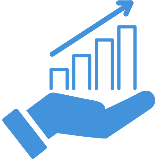 Business results and growth icon